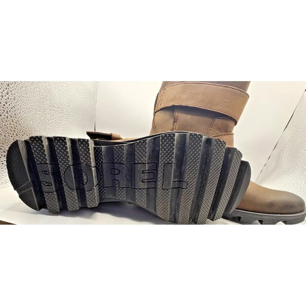 Sorel Womens brown mid calf‎ slip-on waterproof boot outdoors 5.5